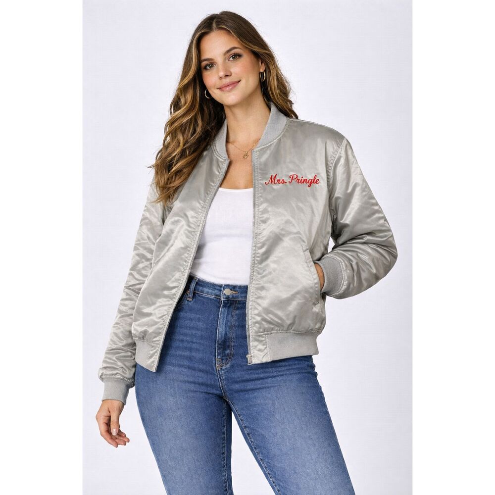 Vintage GAME Satin Bomber Jacket Lg Classic Auto Club Mount Vernon NY USA Made
